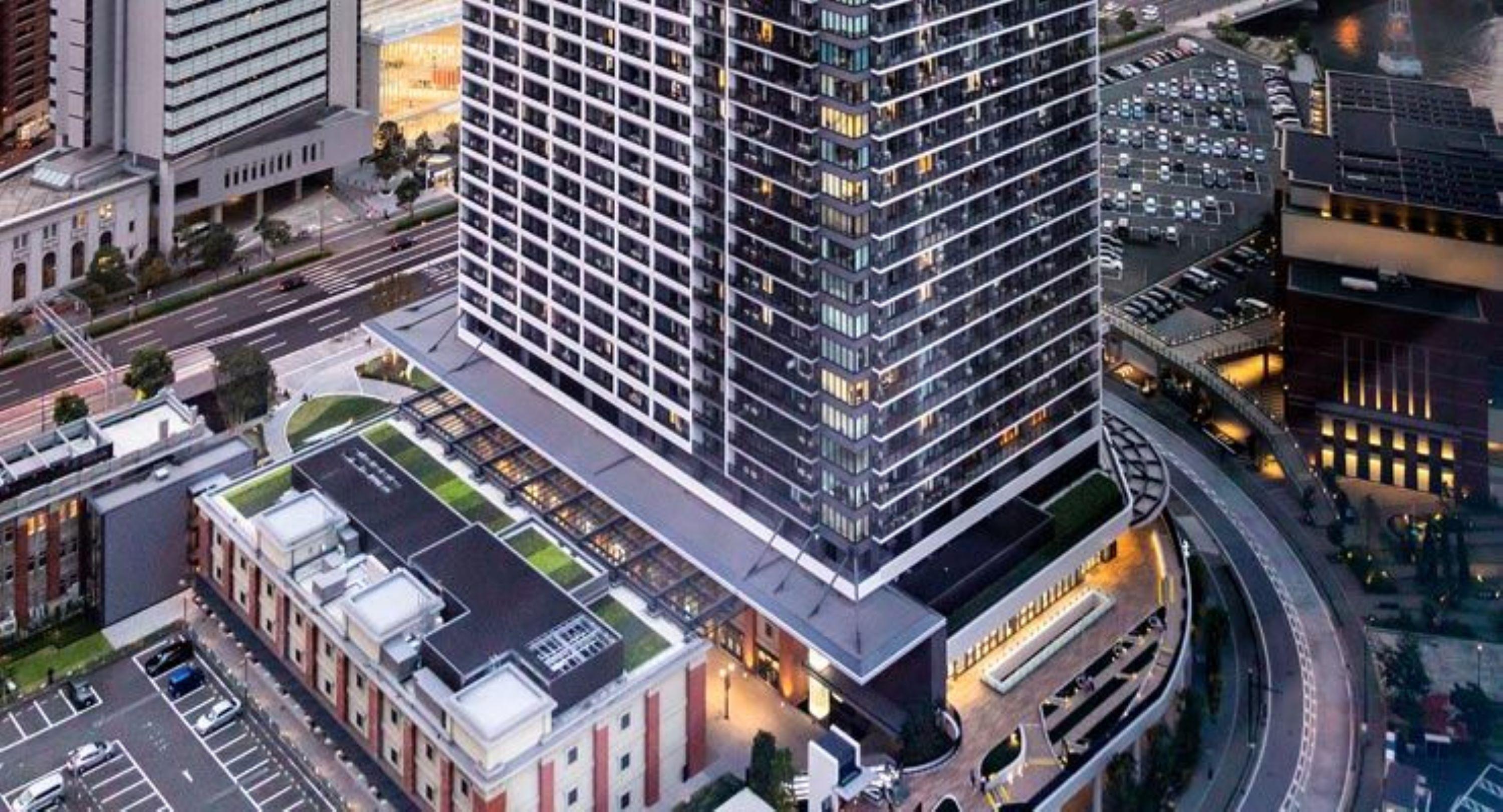 Oakwood Suites Yokohama Yokohama  Bagian luar foto The hotel in 2018